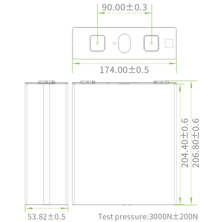 LiFePO4 230Ah Battery Drawing