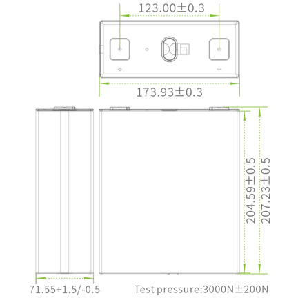 LiFePO4 Deep Cycle Battery Drawing