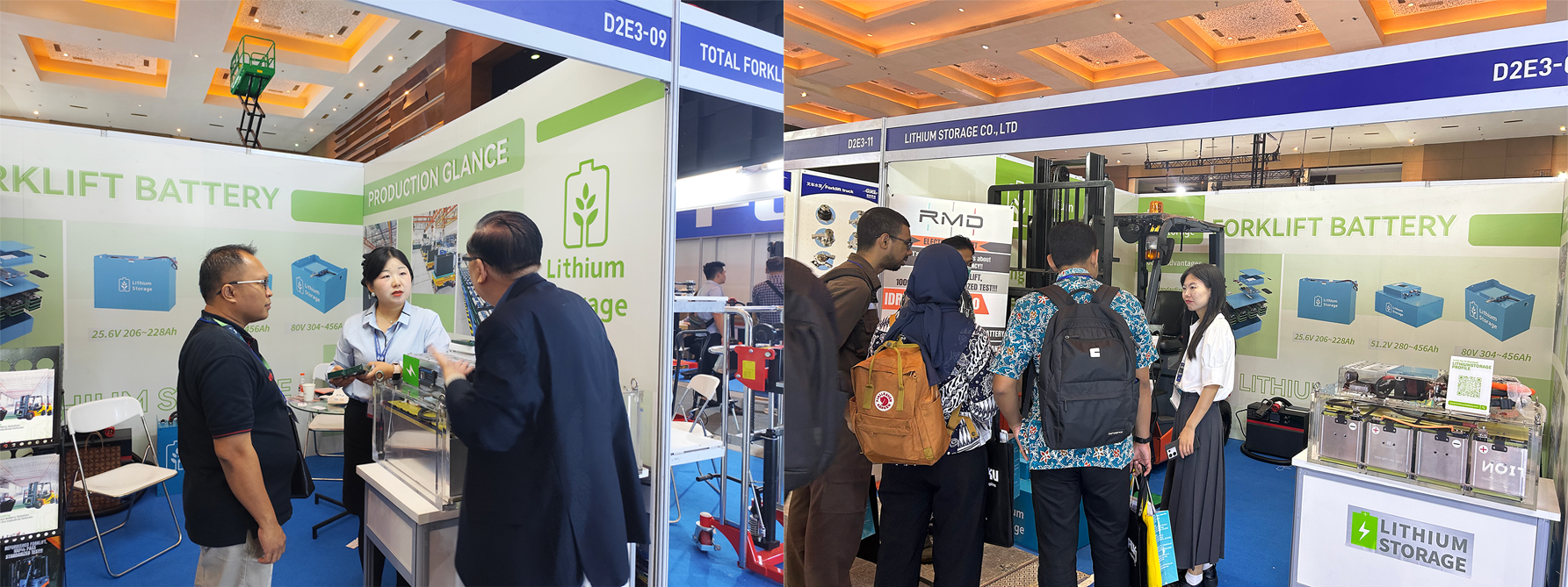 Lithium Storage Presents Advanced Lithium Battery Solutions at Forklift Indonesia 2025